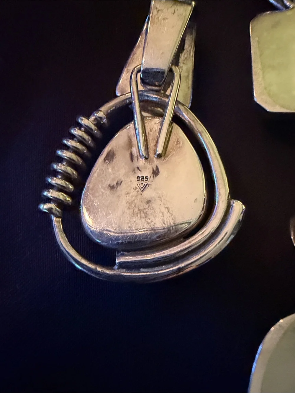 Silpada. Silver and Blue Stone Pendant Necklace - Women Jewelry. Sterling Silver